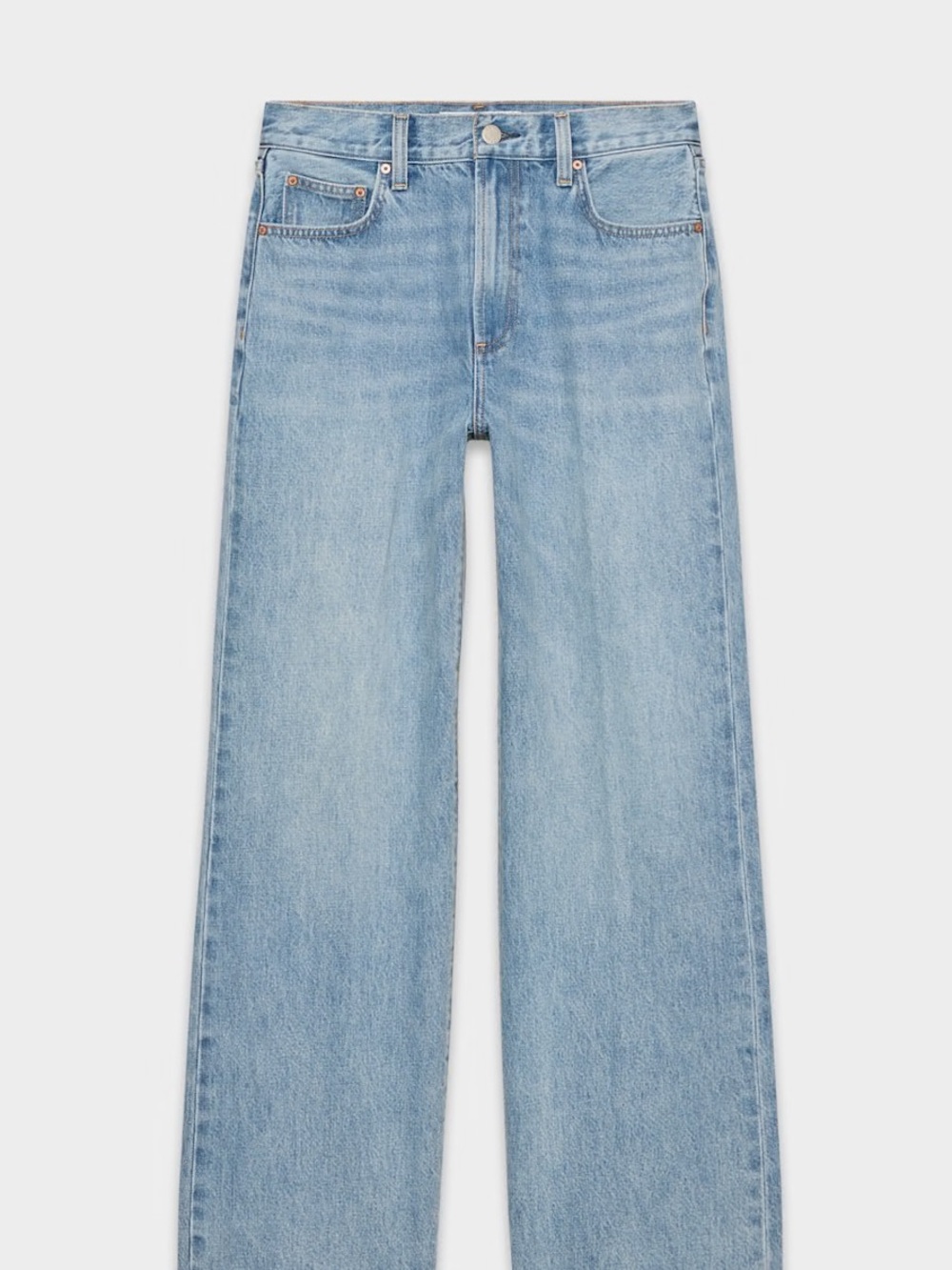 ARITZIA The Farrah High Rise Wide Leg Jeans in Light Wash - Size 24W